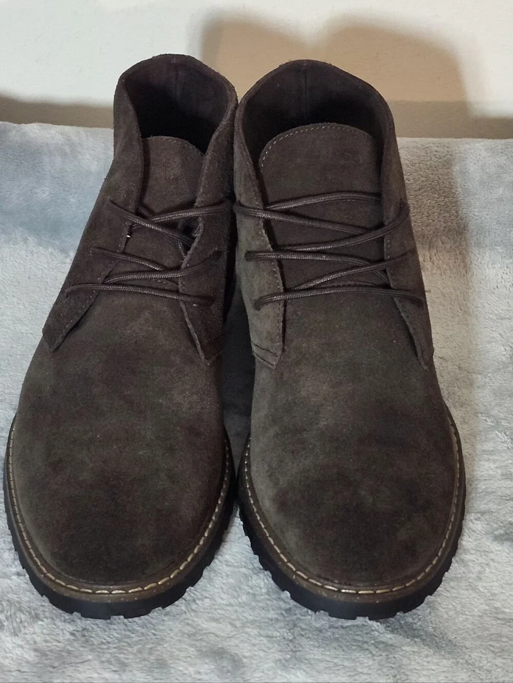 ALDO Macklay Suede Lace-Up  Chukka Boots Size :13 Color :Dark Brown